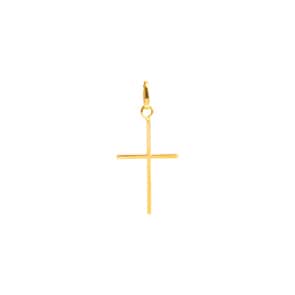 Pendant 750/18 K Yellow Gold 10x15mm, Cross