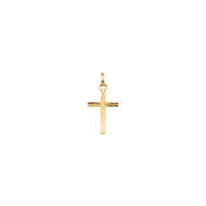 Anhänger 750/18 K Gelbgold 10x17mm, Kreuz