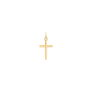 Pendentif or jaune 750/18 ct 12 x 18mm, Croix