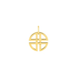 Anhänger 750/18 K Gelbgold 12mm