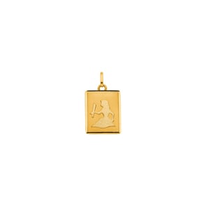 Anhänger 750/18 K Gelbgold 12x15mm, Sternzeichen Jungfrau