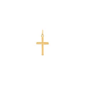 Anhänger 750/18 K Gelbgold 12x18mm, Kreuz