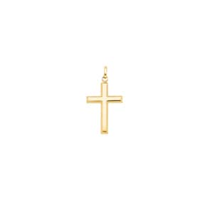 Anhänger 750/18 K Gelbgold 12x18mm, Kreuz