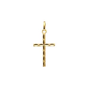 Anhänger 750/18 K Gelbgold 12x18mm, Kreuz