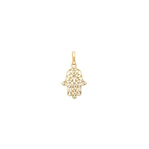 Anhänger 750/18 K Gelbgold 13x15mm, Fatima-Hand