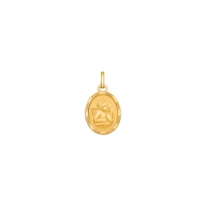 Pendant 750/18 K Yellow Gold 13x16mm, Guardian Angel