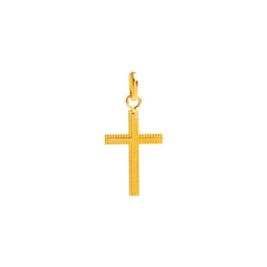 Anhänger 750/18 K Gelbgold 13x20mm, Kreuz
