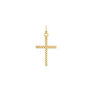 Pendentif or jaune 750/18 ct 14 x 21mm, Croix
