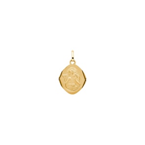 Anhänger 750/18 K Gelbgold 14x14mm, Schutzengel