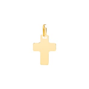 Anhänger 750/18 K Gelbgold 14x19mm, Kreuz