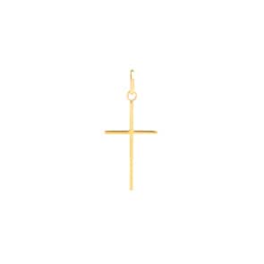 Anhänger 750/18 K Gelbgold 14x21mm, Kreuz