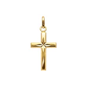 Anhänger 750/18 K Gelbgold 14x21mm, Kreuz