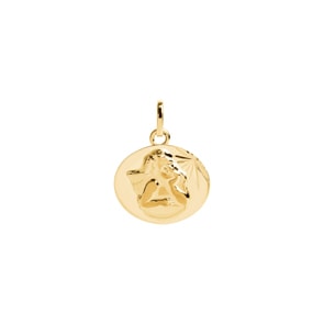 Anhänger 750/18 K Gelbgold 15 x 13mm, Schutzengel