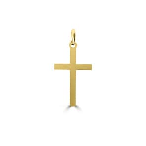 Anhänger 750/18 K Gelbgold 15x24mm, Kreuz