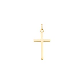 Anhänger 750/18 K Gelbgold 16x27mm, Kreuz