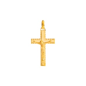 Pendentif or jaune 750/18 ct 17x28mm, Crucifix