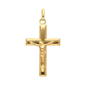 Pendentif or jaune 750/18 ct 18x28mm, Crucifix