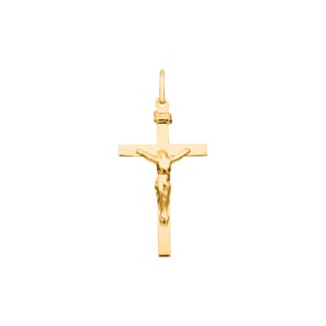 Pendentif or jaune 750/18 ct 20x33mm, Crucifix