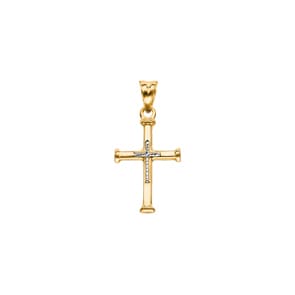 Anhänger 750/18 K Gelbgold 27 x 17mm, Kreuz