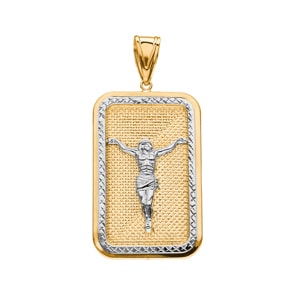 Anhänger 750/18 K Gelbgold 50 x 30mm, Jesus