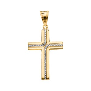 Pendentif or jaune 750/18 ct 50 x 30mm, Croix