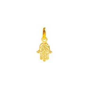 Anhänger 750/18 K Gelbgold 8x10mm, Fatima-Hand