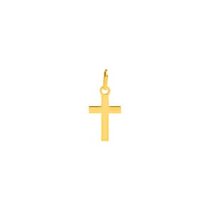 Pendentif or jaune 750/18 ct 8x14mm, Croix