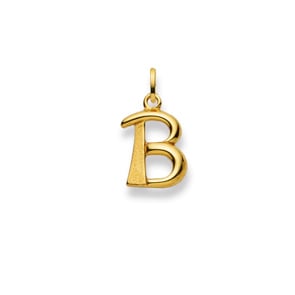 Anhänger 750/18 K Gelbgold, Buchstabe B