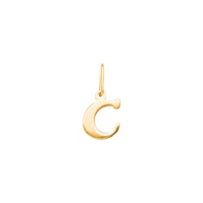 Pendentif or jaune 750/18 ct, Lettre C