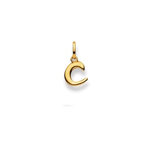 Pendentif or jaune 750/18 ct, Lettre C