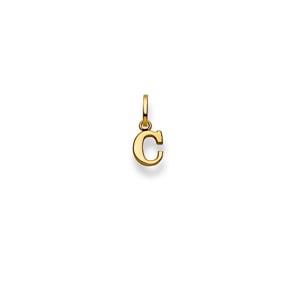 Pendentif or jaune 750/18 ct, Lettre C