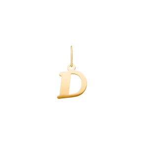 Anhänger 750/18 K Gelbgold, Buchstabe D