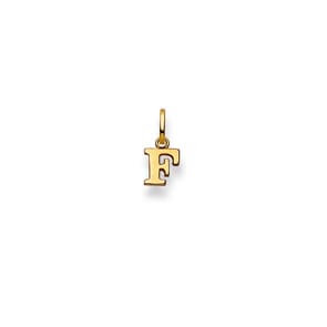Anhänger 750/18 K Gelbgold, Buchstabe F