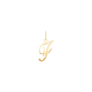 Anhänger 750/18 K Gelbgold, Buchstabe F