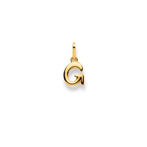 Pendentif or jaune 750/18 ct, Lettre G