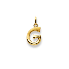 Pendentif or jaune 750/18 ct, Lettre G