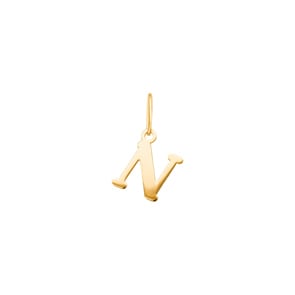 Anhänger 750/18 K Gelbgold, Buchstabe N