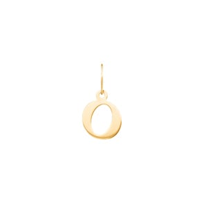 Pendentif or jaune 750/18 ct, Lettre O