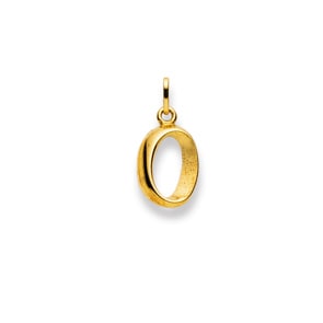 Pendentif or jaune 750/18 ct, Lettre O