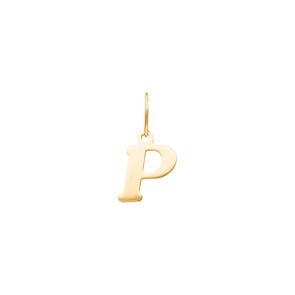 Pendentif or jaune 750/18 ct, Lettre P