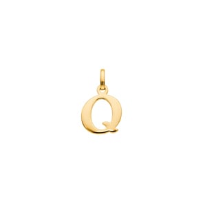 Anhänger 750/18 K Gelbgold, Buchstabe Q