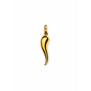 Pendentif or jaune 750/18 ct, Cornetti