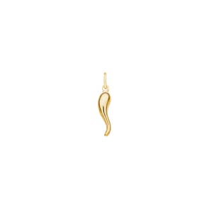 Pendentif or jaune 750/18 ct, Cornetti