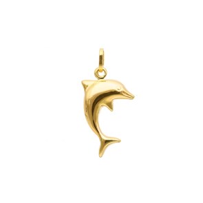 Pendentif or jaune 750/18 ct, Dauphin