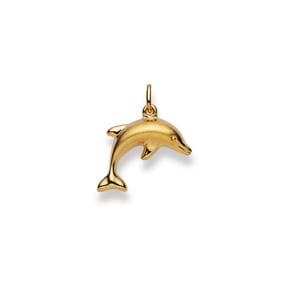 Anhänger 750/18 K Gelbgold, Delfin