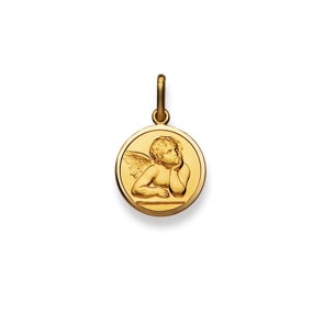 Anhänger 750/18 K Gelbgold, Engel