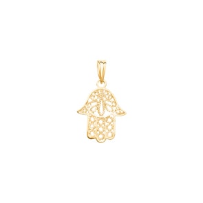 Pendant 750/18 K Yellow Gold, Fatimas Hand