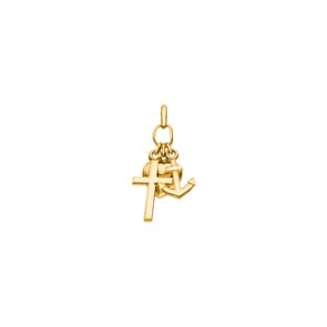 Anhänger 750/18 K Gelbgold, Glaube Liebe Hoffnung