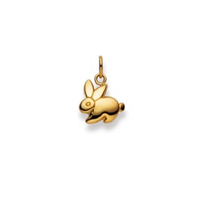 Anhänger 750/18 K Gelbgold, Hase