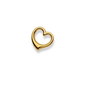 Pendentif or jaune 750/18 ct, Cœur